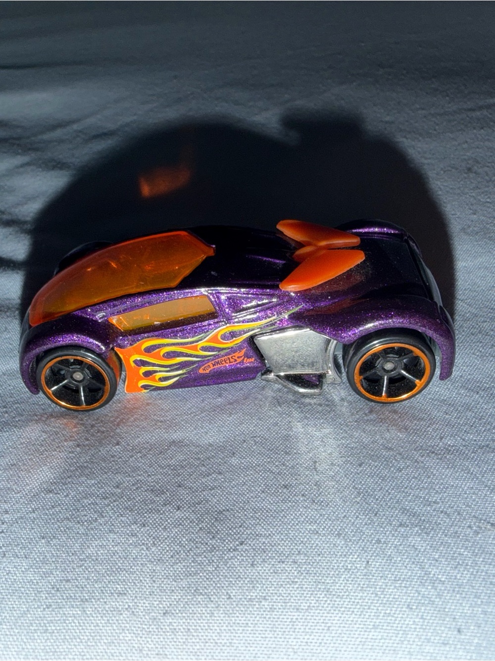 Hot Wheels Purple & Orange Flame Racer Toy Car